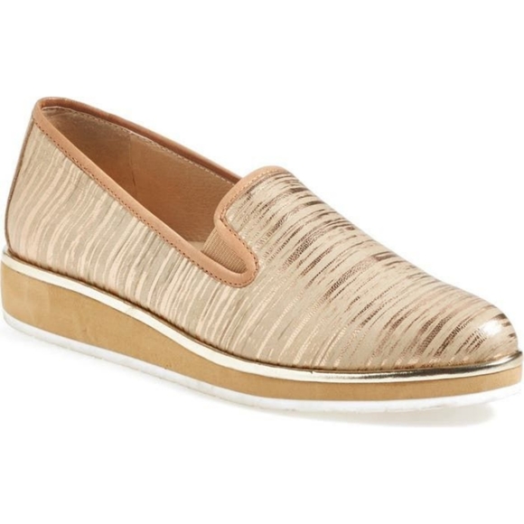 NEW Donald J. Pliner Betina Slip-on Loafers Gold 8.5 - Picture 14 of 14